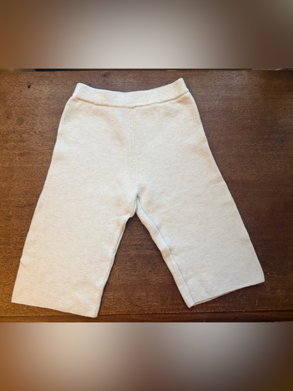 ZARA Baby Beige Knit Wide Leg Pants 12–18 Months